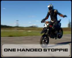 One handed stoppie