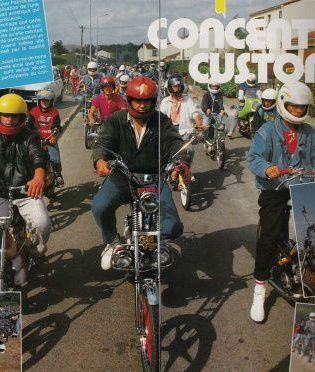 Photo 1 : Défilé mobs custom en 1987