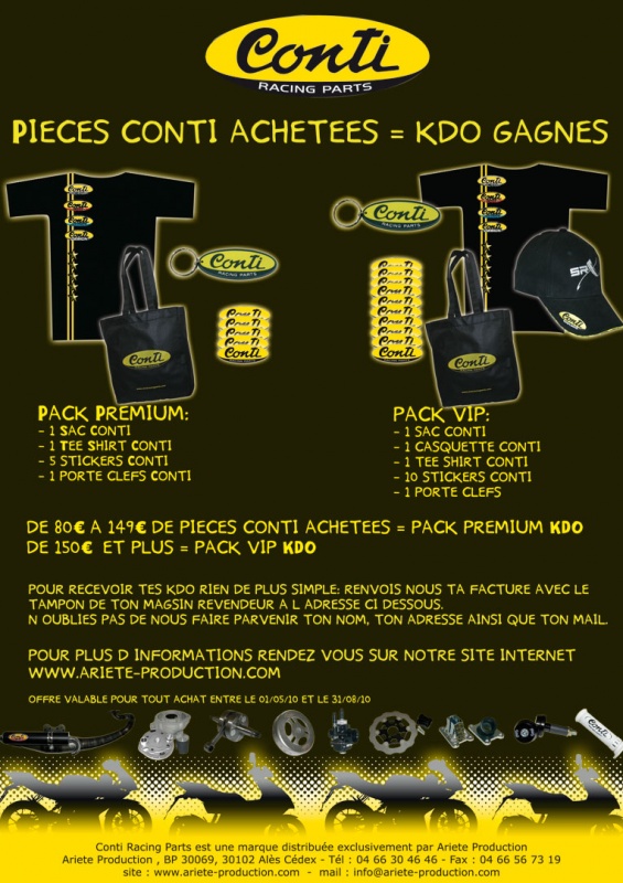 Concours CONTI racing parts
